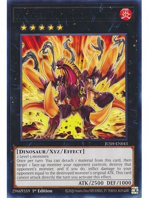 Number 61: Volcasaurus - JUSH-EN043 - Rare 