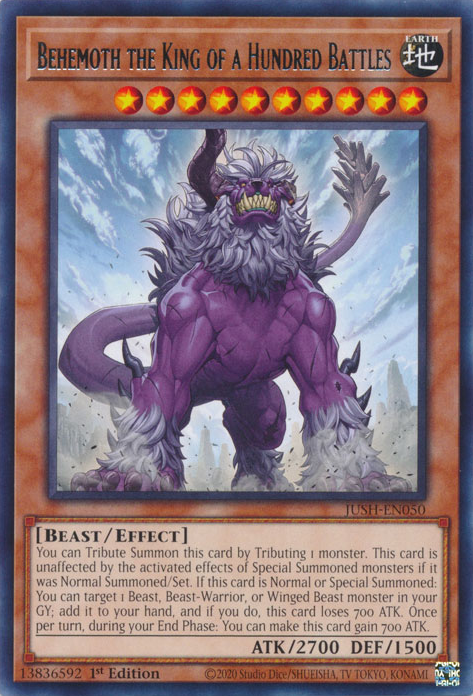 Behemoth the King of a Hundred Battles - JUSH-EN050 - Rare  1
