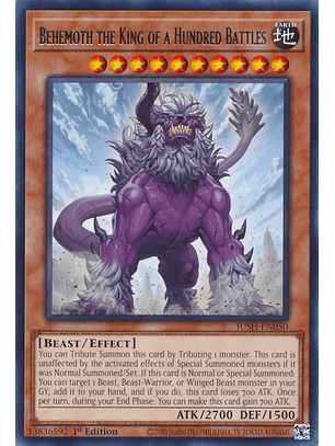 Behemoth the King of a Hundred Battles - JUSH-EN050 - Rare 