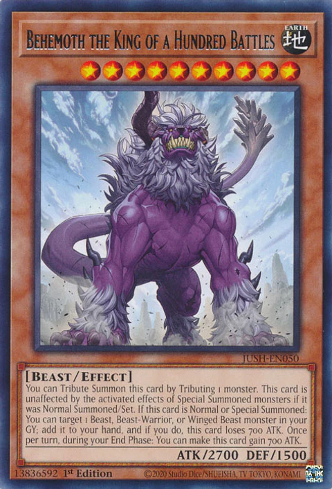 Behemoth the King of a Hundred Battles - JUSH-EN050 - Rare 