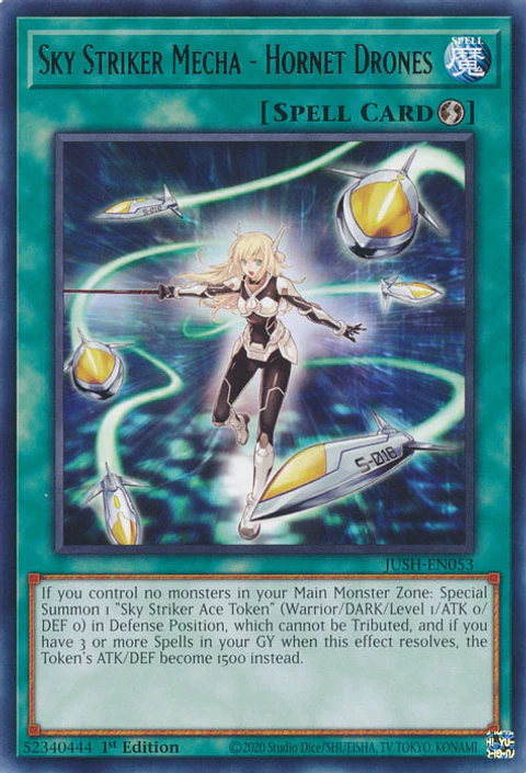 Sky Striker Mecha - Hornet Drones - JUSH-EN053 - Rare 