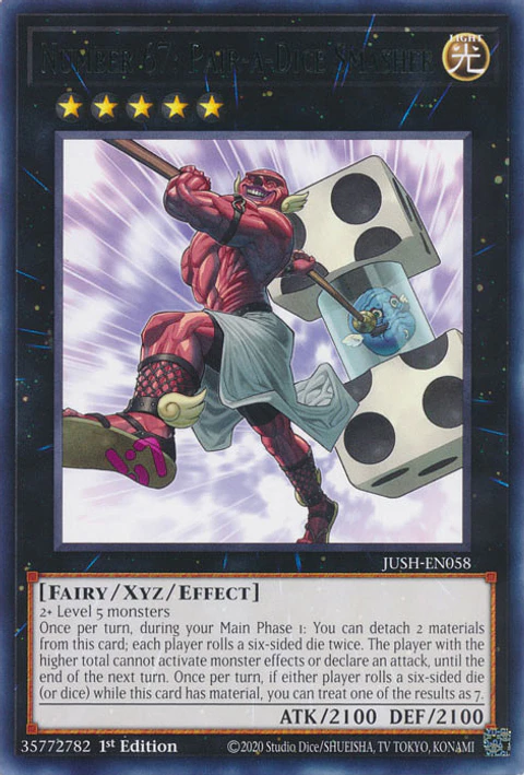 Number 67: Pair-a-Dice Smasher - JUSH-EN058 - Rare 