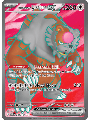 Bloodmoon Ursaluna ex - 202/167 - Full Art Secret Rare - Twm