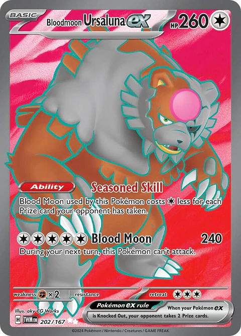 Bloodmoon Ursaluna ex - 202/167 - Full Art Secret Rare - Twm