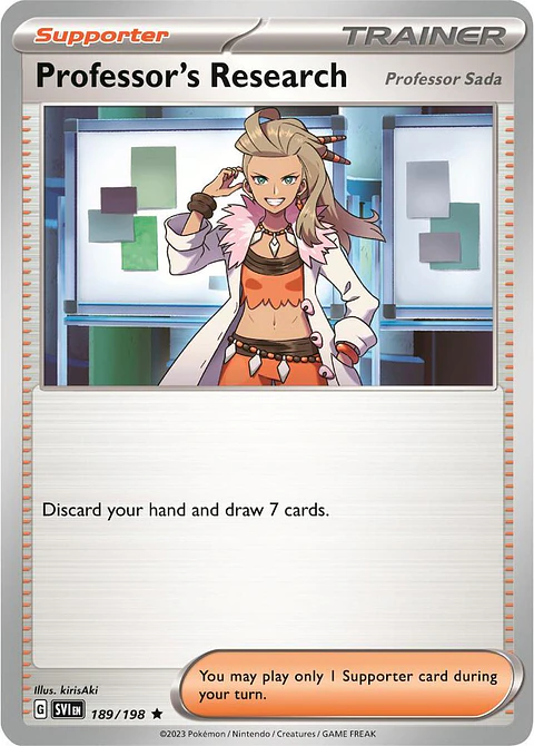 Professor's Research (Professor Sada) - 189/198 - Holo Rare - SVI
