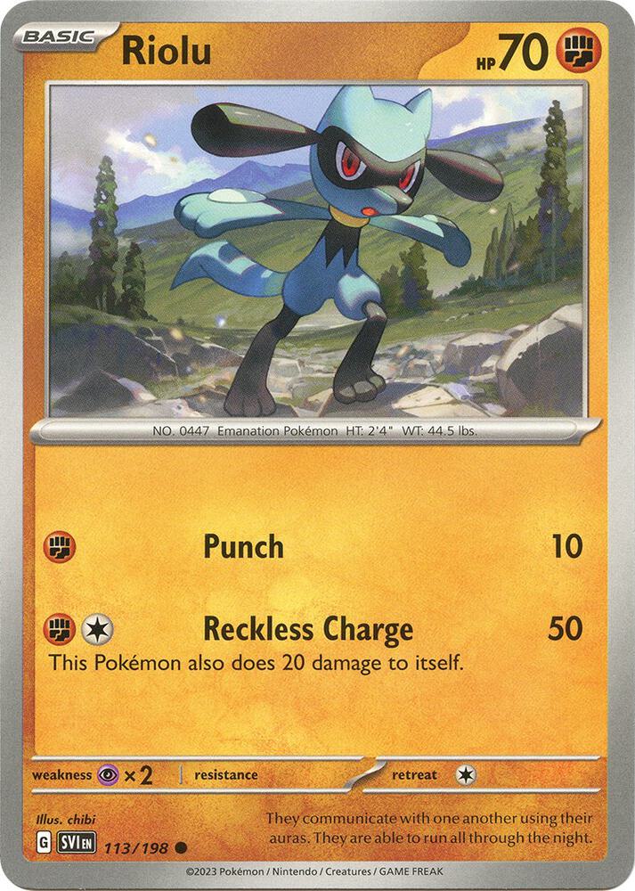 Riolu - 113/198 - Common - SVI 2