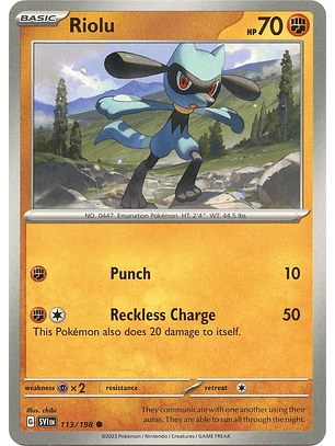 Riolu - 113/198 - Common - SVI