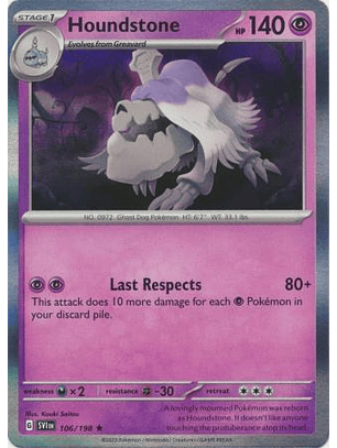 Houndstone - 106/198 - Holo Rare - SVI