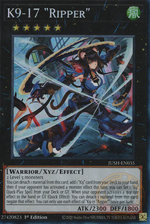 K9-17 "Ripper" - JUSH-EN035 - Collector Rare 