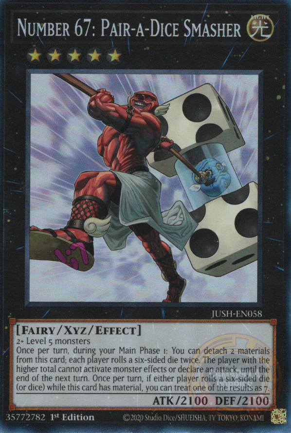 Number 67: Pair-a-Dice Smasher - JUSH-EN058 - Collector Rare  1