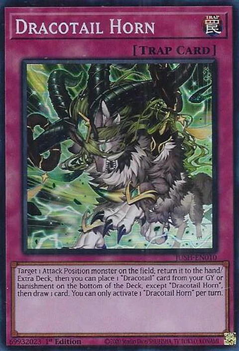 Dracotail Horn - JUSH-EN010 - Super Rare 