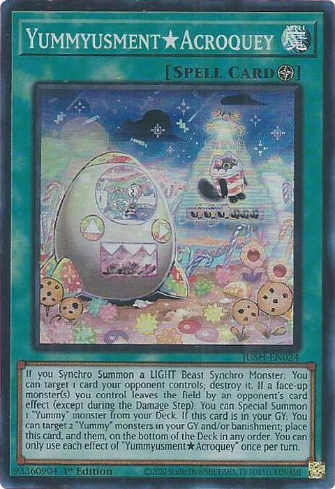 Yummyusment★Acroquey - JUSH-EN024 - Super Rare 