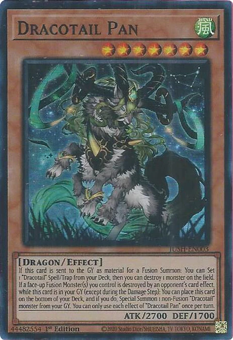 Dracotail Pan - JUSH-EN003 - Super Rare 