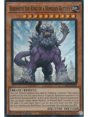 Behemoth the King of a Hundred Battles - JUSH-EN050 - Super Rare 