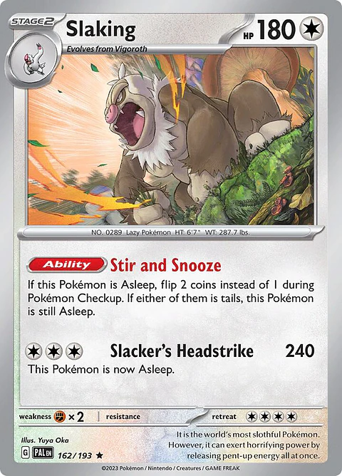 Slaking - 162/193 - Holo Rare - PAL