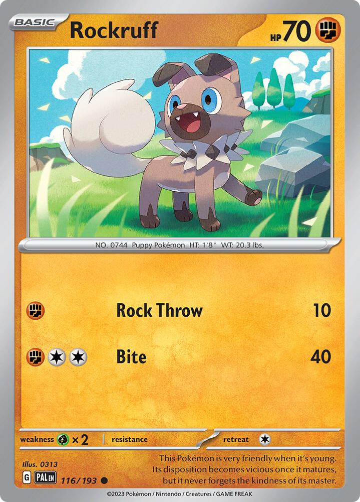 Rockruff - 116/193 - Common - Pal 1