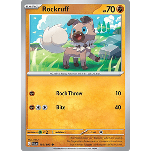 Rockruff - 116/193 - Common - Pal