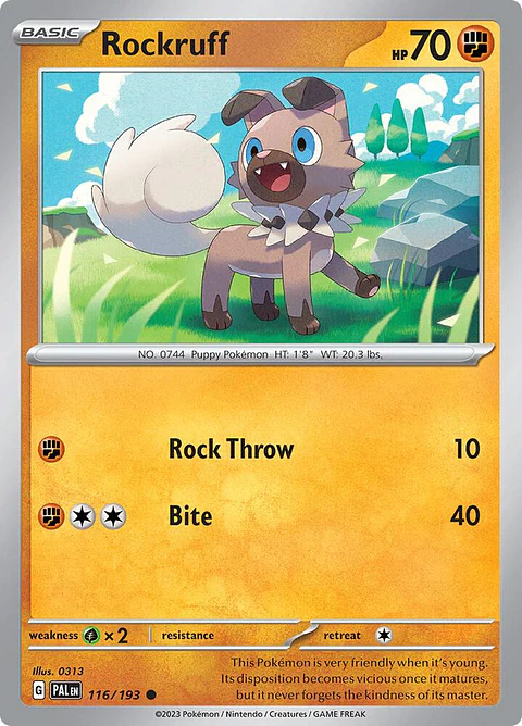 Rockruff - 116/193 - Common - Pal