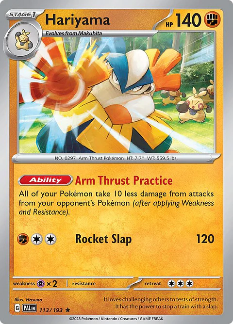 Hariyama - 113/193 - Holo Rare - Pal