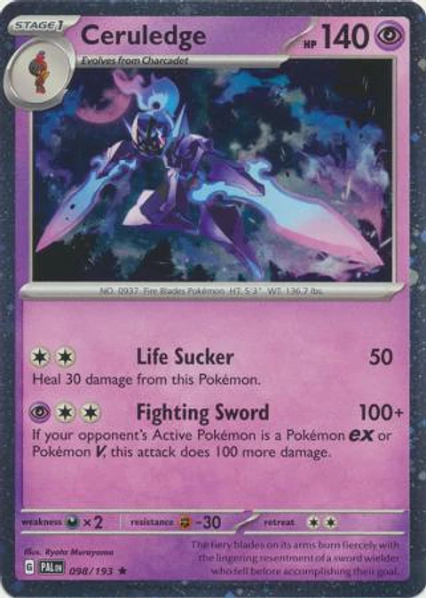 Ceruledge - 098/193 -  Holo rare - PAL