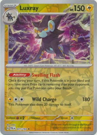 Luxray - 071/193 - Holo Rare - Pal 1