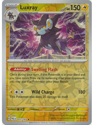 Luxray - 071/193 - Holo Rare - Pal