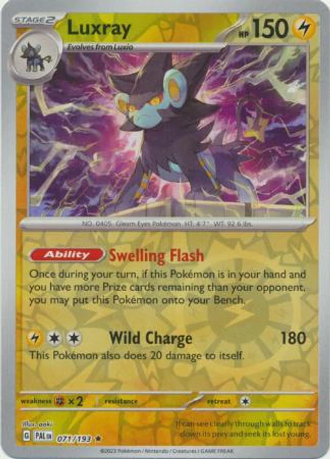 Luxray - 071/193 - Holo Rare - Pal