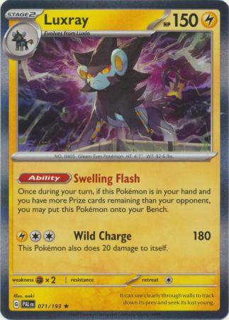 Luxray - 071/193 - Holo Rare - Pal 2
