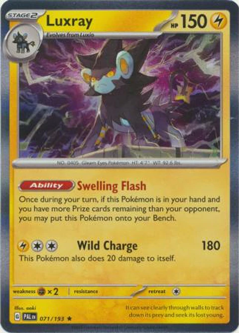 Luxray - 071/193 - Holo Rare - Pal