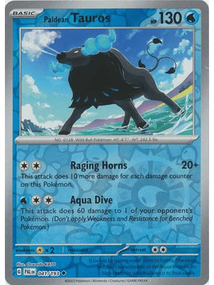 Paldean Tauros - 041/193 - Uncommon - Pal