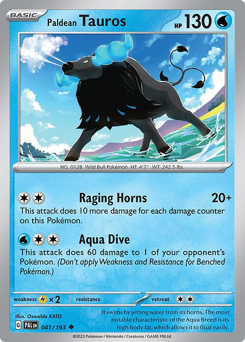 Paldean Tauros - 041/193 - Uncommon - Pal