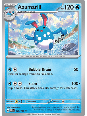 Azumarill - 045/193 - Uncommon - Pal