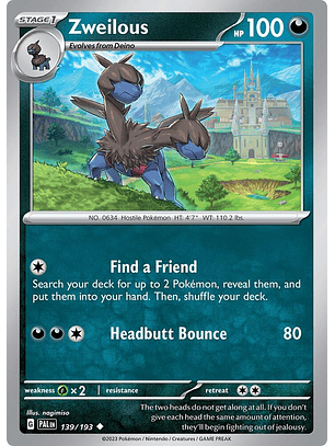 Zweilous - 139/193 - Uncommon - Pal