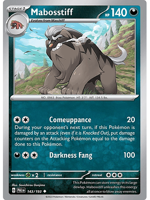 Mabosstiff - 143/193 - Uncommon - Pal