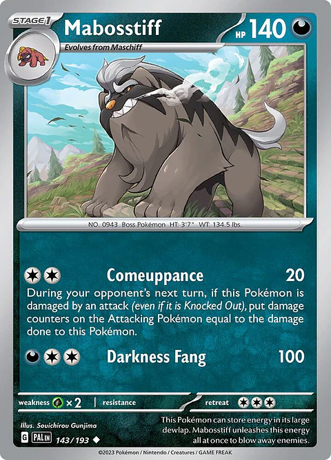 Mabosstiff - 143/193 - Uncommon - Pal