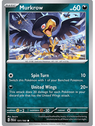 Murkrow - 131/193 - Common - PAL