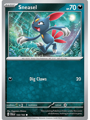 Sneasel - 133/193 - Common - Pal