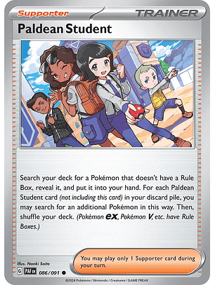 Paldean Student - 086/091 - Common - Paf