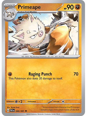 Primeape - 046/091 - Uncommon - Paf