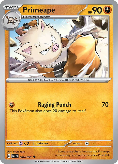 Primeape - 046/091 - Uncommon - Paf