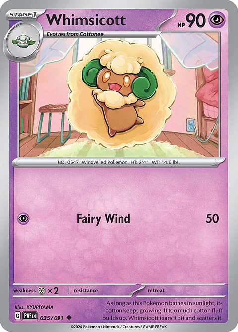 Whimsicott - 035/091 - Uncommon - Paf