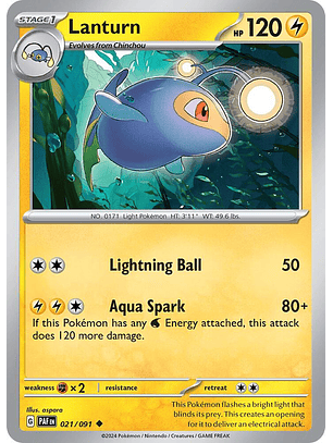 Lanturn - 021/091 - Uncommon - Paf