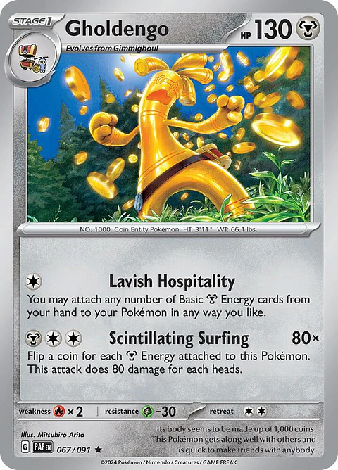 Gholdengo - 067/091 - Holo Rare - PAF