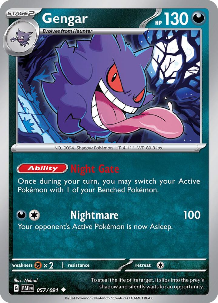 Gengar - 057/091 - Uncommon - Paf 1