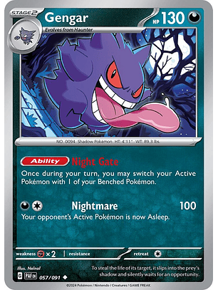 Gengar - 057/091 - Uncommon - Paf