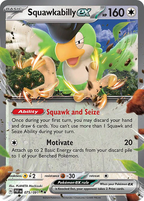 Squawkabilly ex - 075/091 - Ultra Rare - Paf