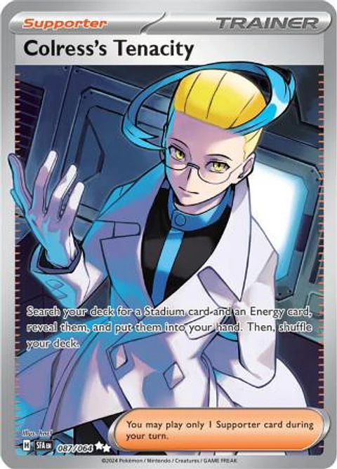 Colress's Tenacity - 087/064 - Full Art Secret Rare - SFA
