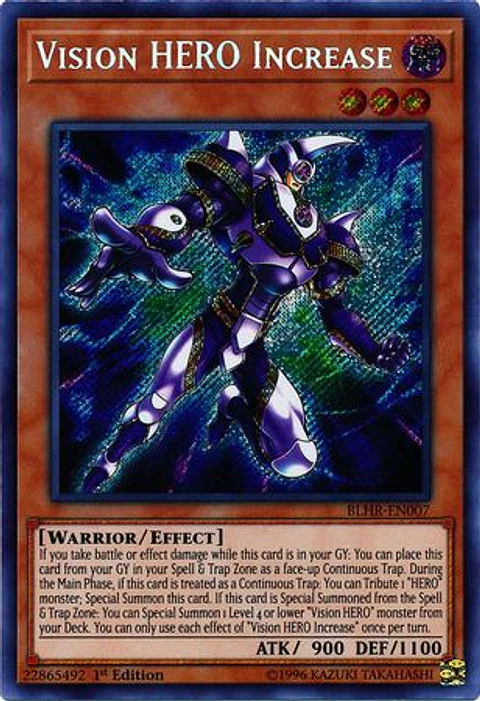 Vision HERO Increase - BLHR-EN007 - Secret Rare 