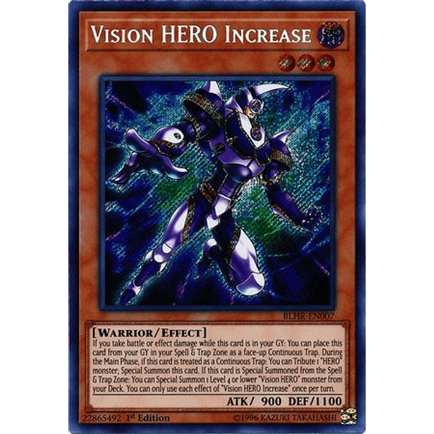 Vision HERO Increase - BLHR-EN007 - Secret Rare 