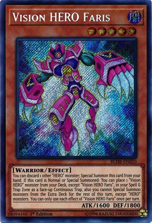 Vision HERO Faris - BLHR-EN010 - Secret Rare 1
